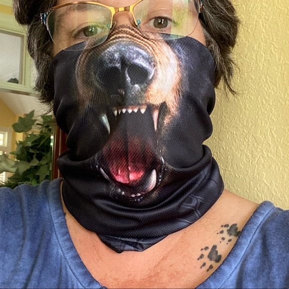 Last 1! Black Bear face mask covering neck gaiter - Picture 2 of 5